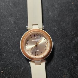 Armitron Women's Wristwatch Beige Strap 165FT Water Resistant